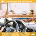 Jinhoo Bluetooth Portable CD Player with Wired Earbuds and 3.5mm Audio Cable, Anti-Skip/Shockproof Protection Small Music CD Walkman Players with LCD Display