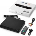 Jinhoo DVD Player for TV, DVD CD Player with HD 1080p Upscaling, HDMI & AV Output (HDMI & AV Cable Included), All-Region Free, Coaxial Port, USB Input, Remote Control Included